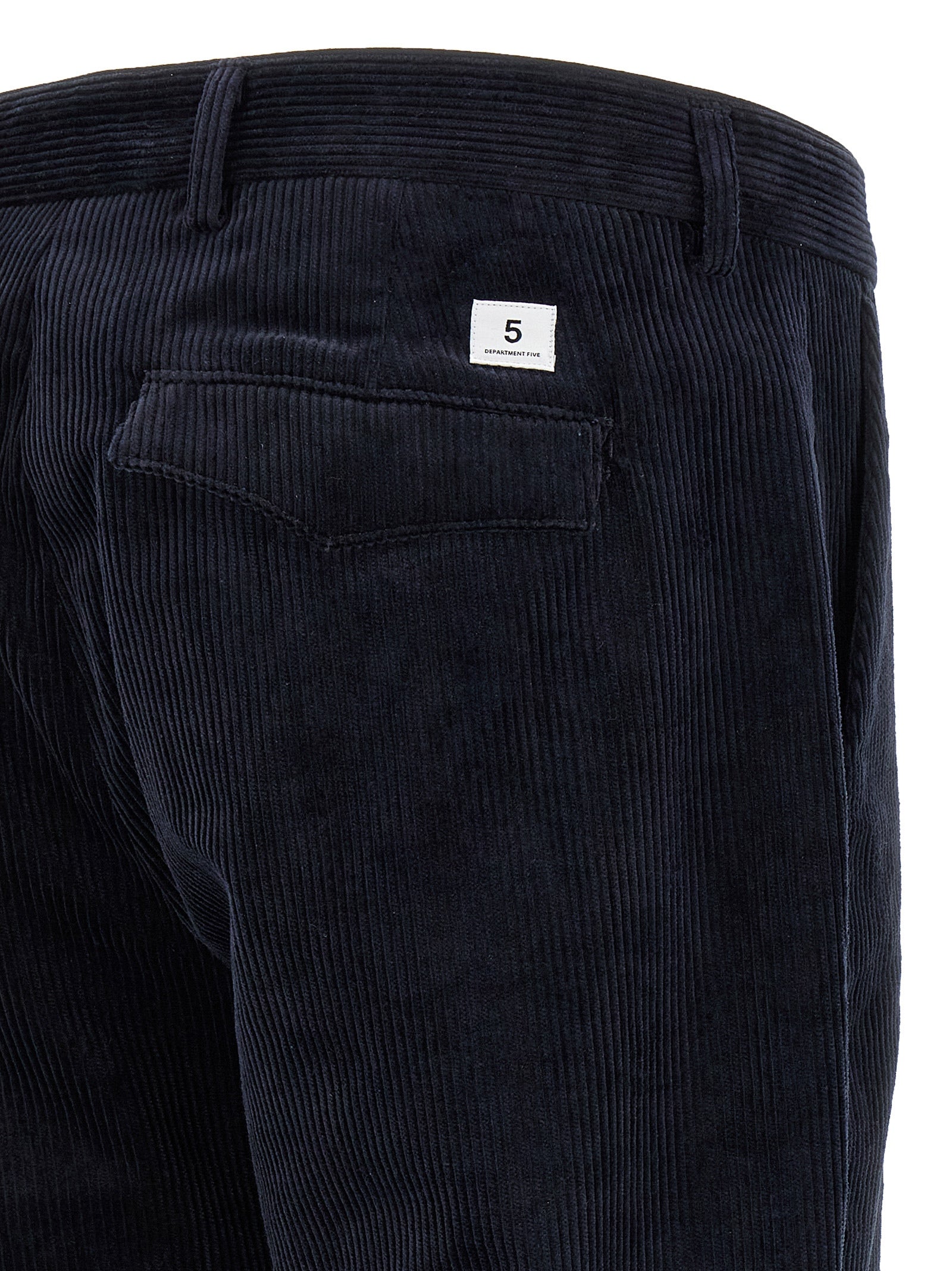Blue Cotton Chino Pants