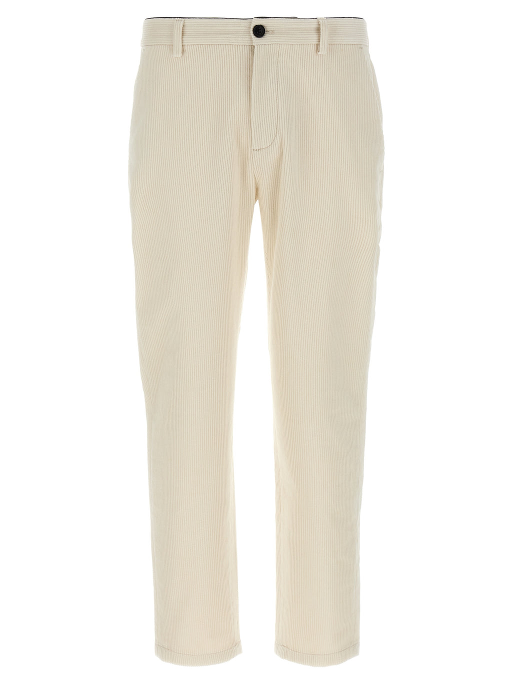 White Cotton Chino Pants