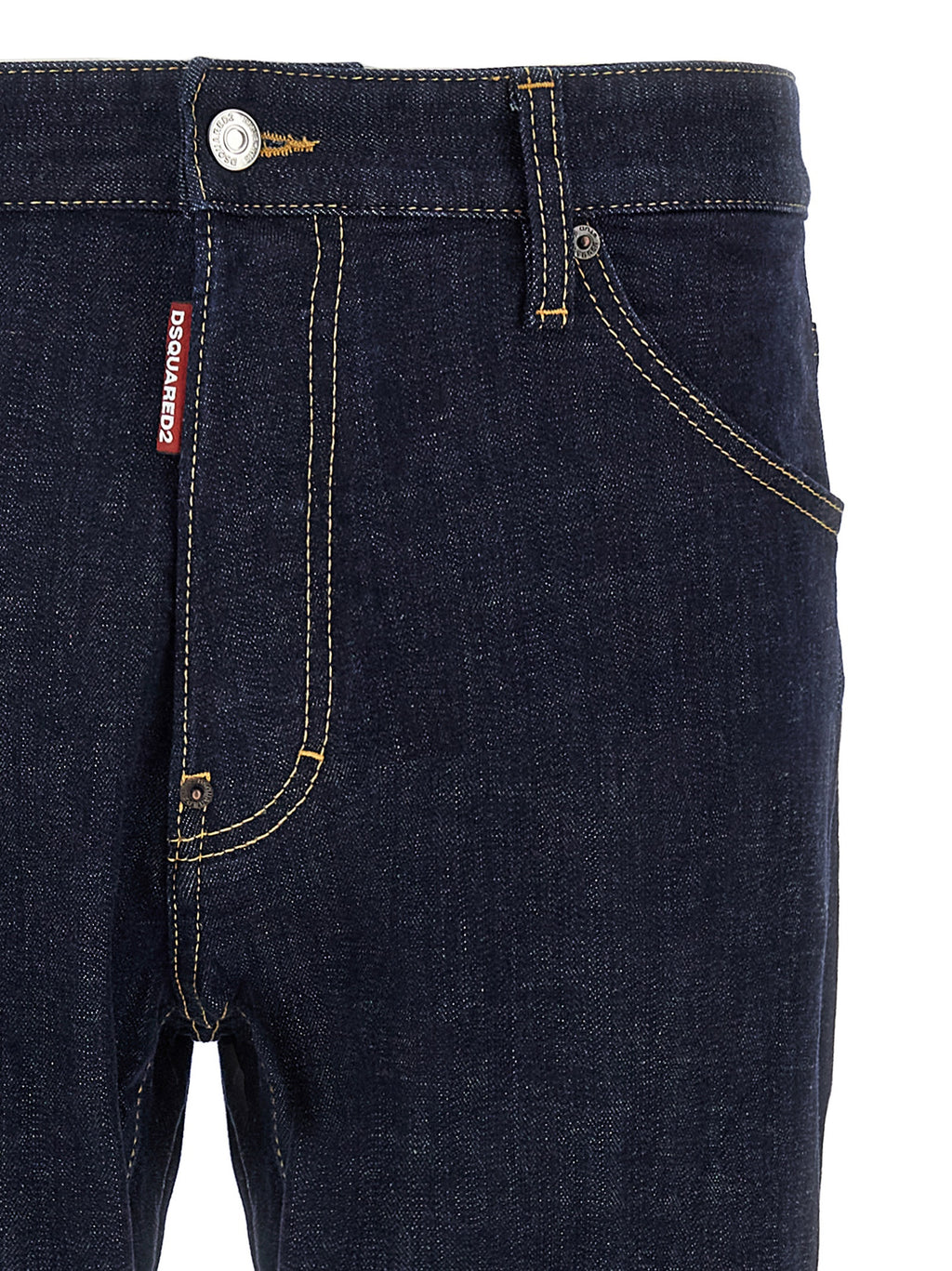 Blue Cotton Slim Fit Jeans