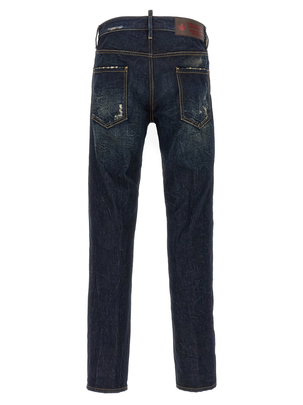 Blue Cotton Slim Fit Jeans