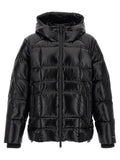 Black Polyamide Full-Length Jacket