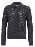 Gray Virgin Wool Cardigan