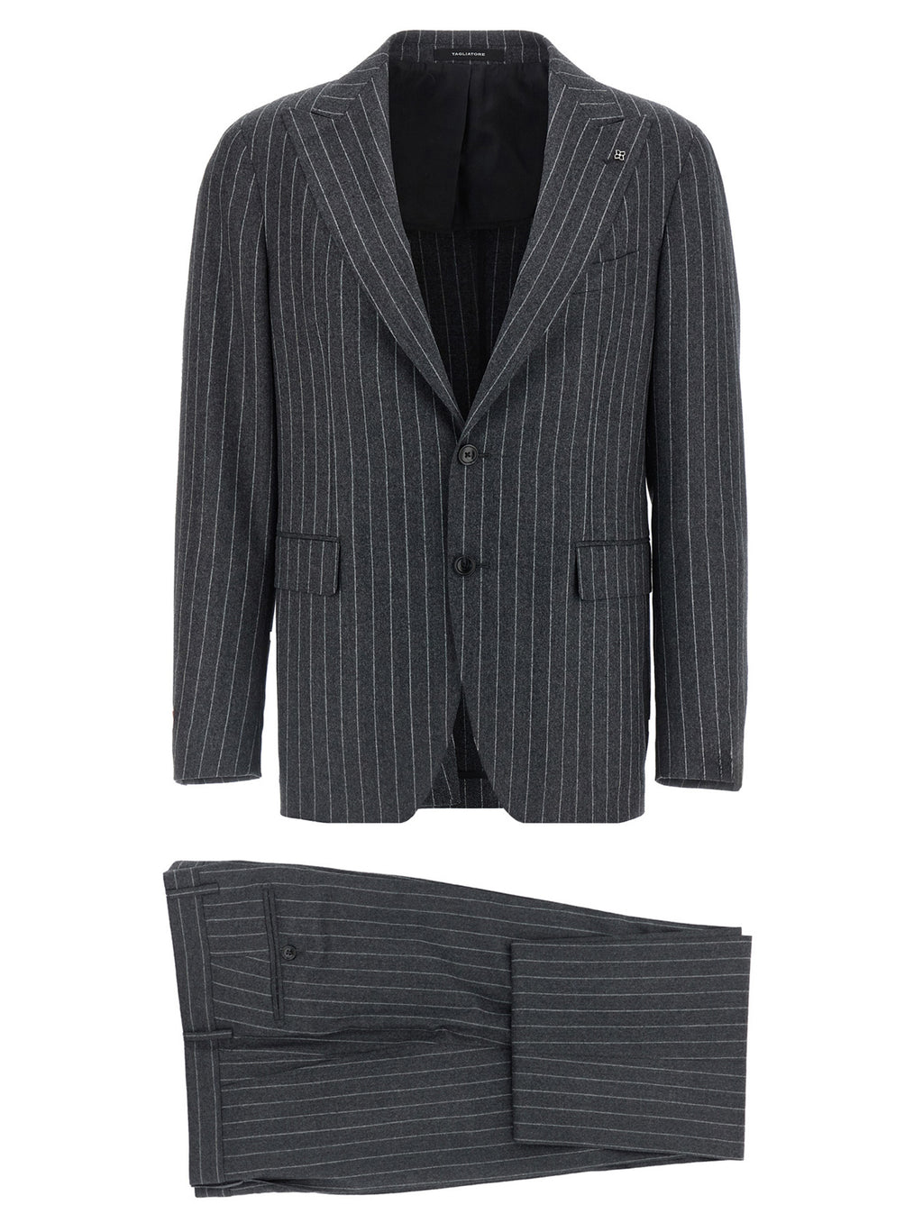 Gray Virgin Wool Two-Piece Suit