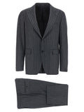 Gray Virgin Wool Two-Piece Suit
