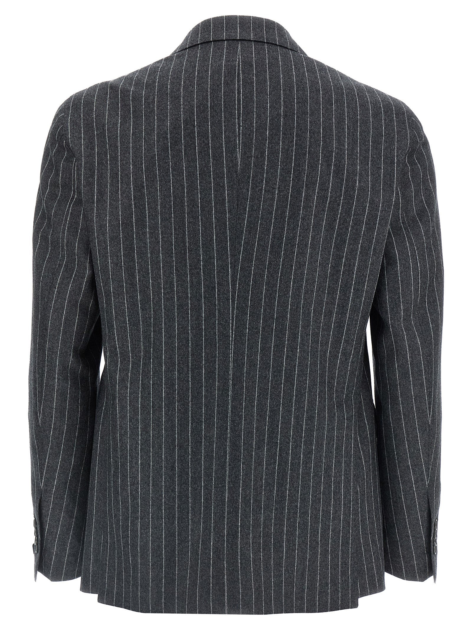 Gray Virgin Wool Two-Piece Suit