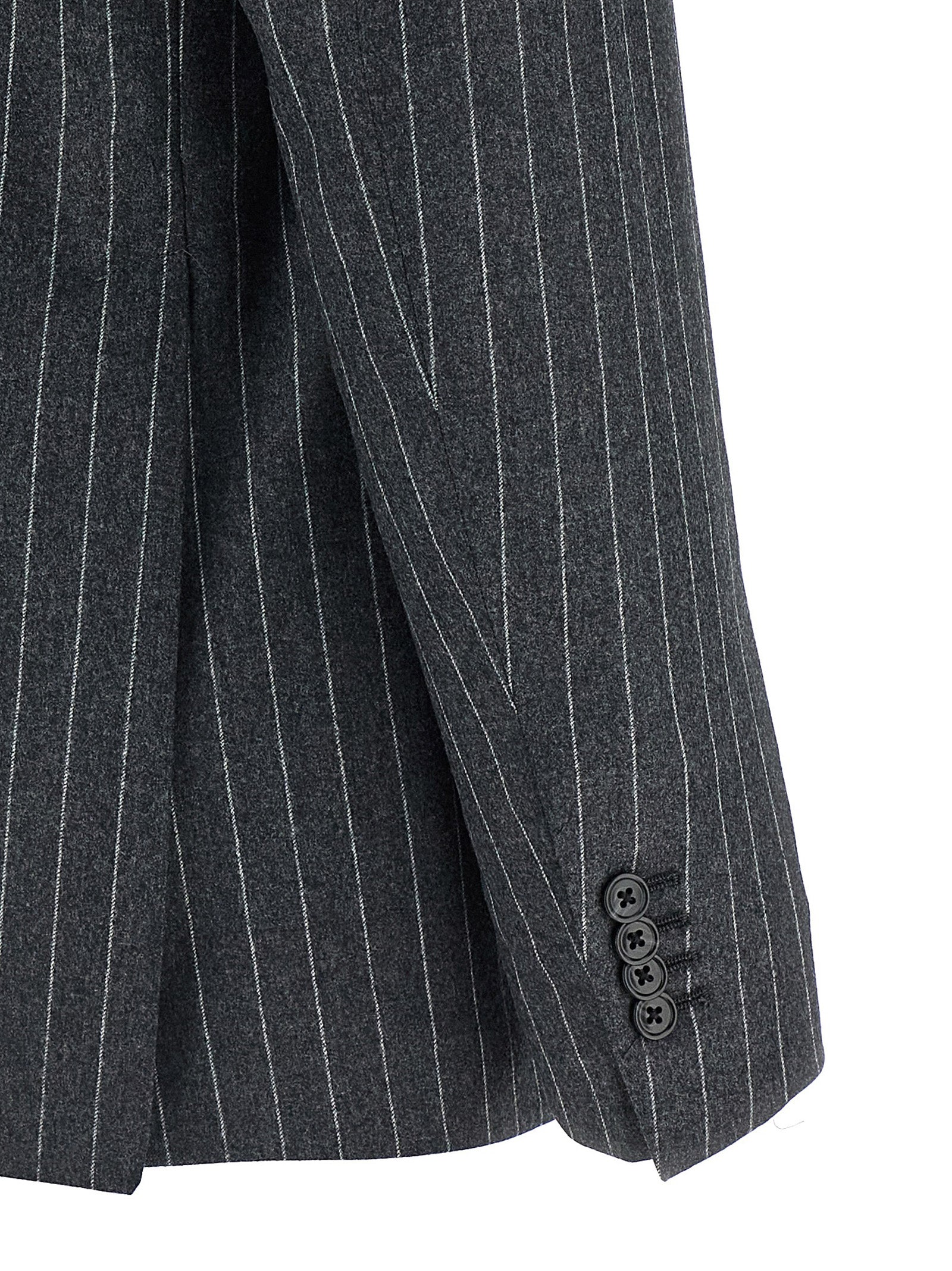 Gray Virgin Wool Two-Piece Suit