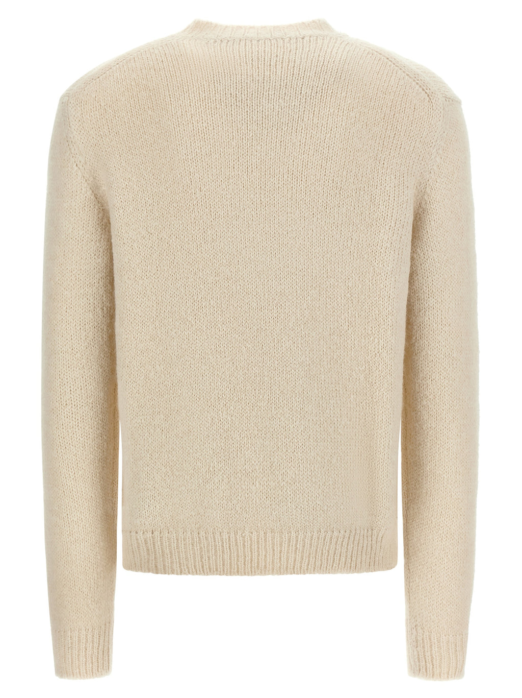White Alpaca Leather Cardigan