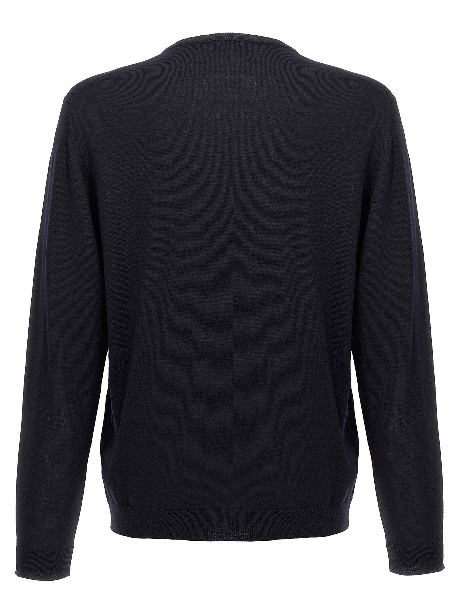 Blue Merino Wool Cardigan