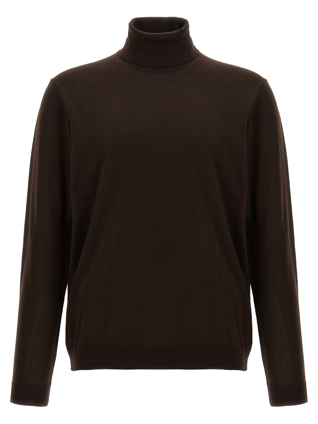Brown Merino Wool Cardigan