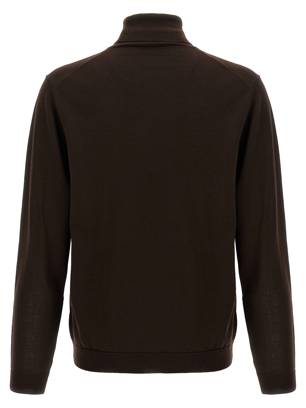 Brown Merino Wool Cardigan