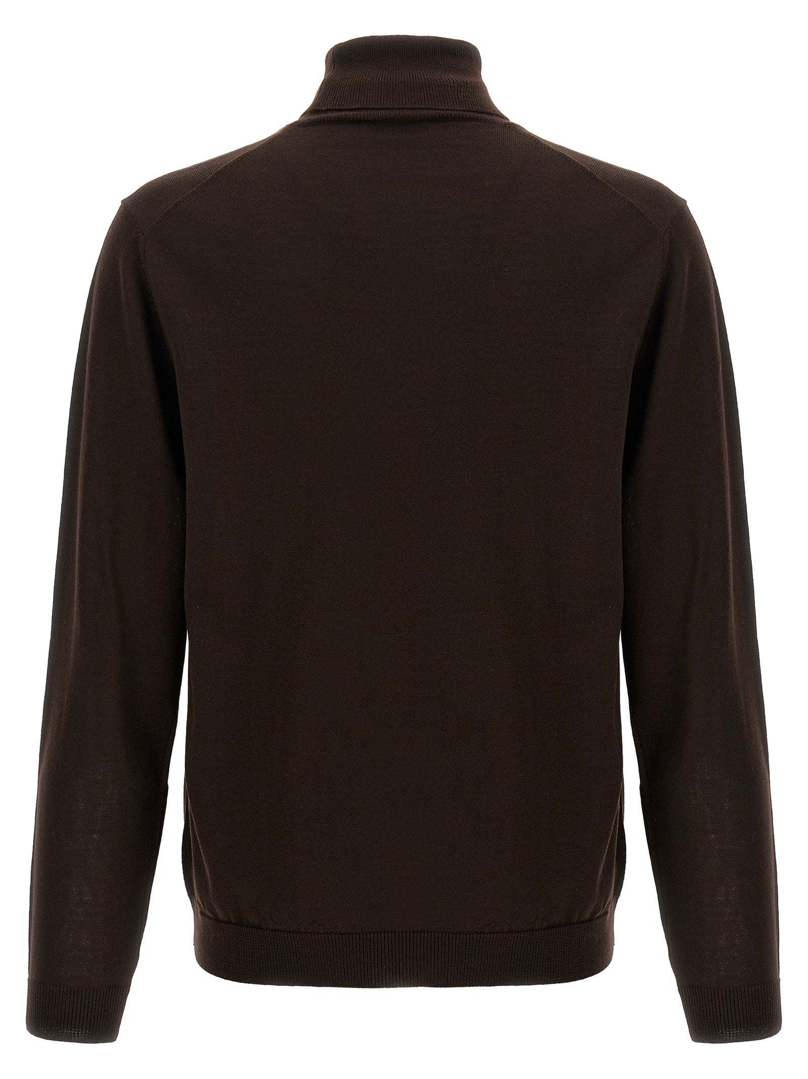 Brown Merino Wool Cardigan