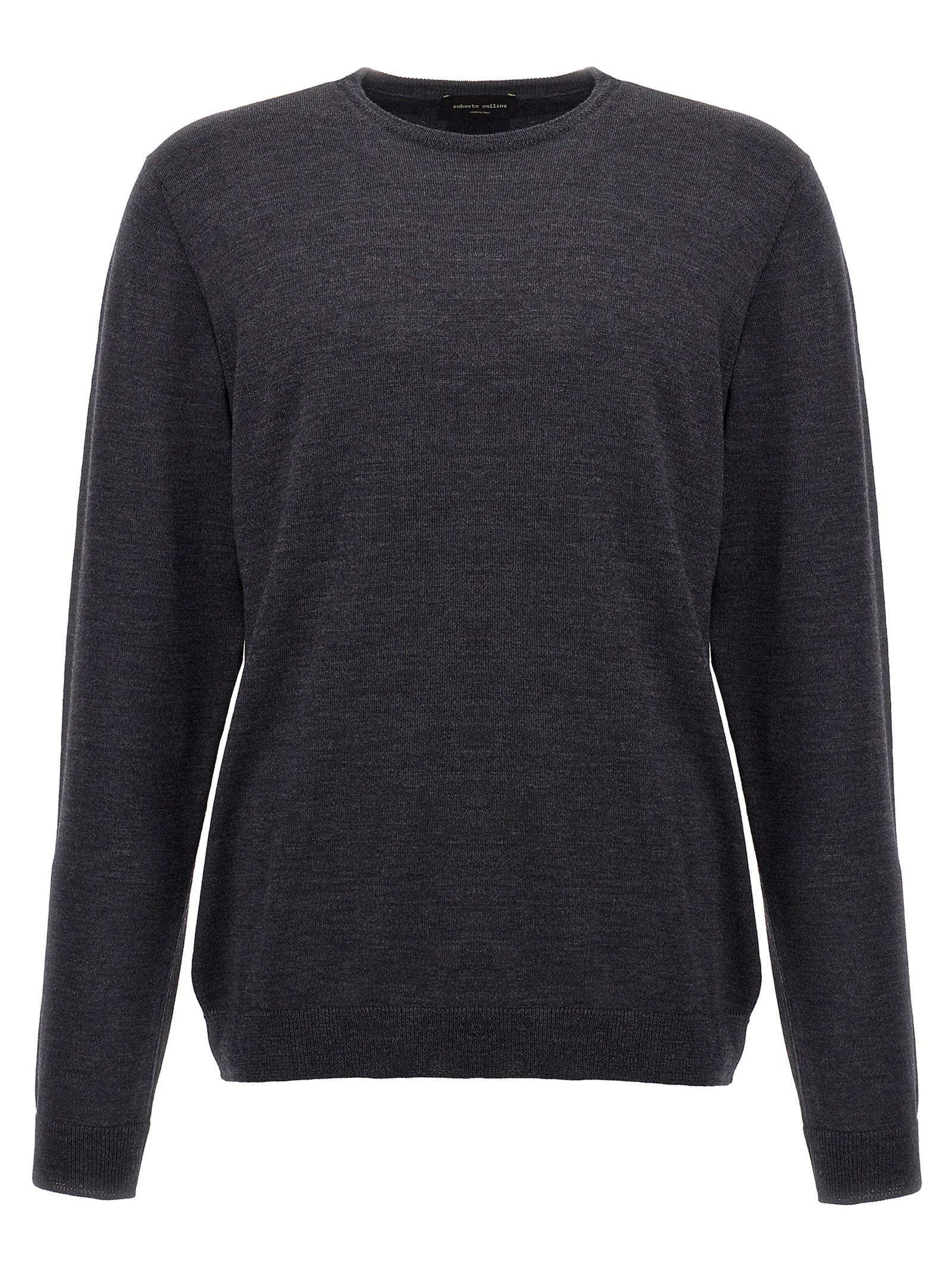 Gray Merino Wool Cardigan