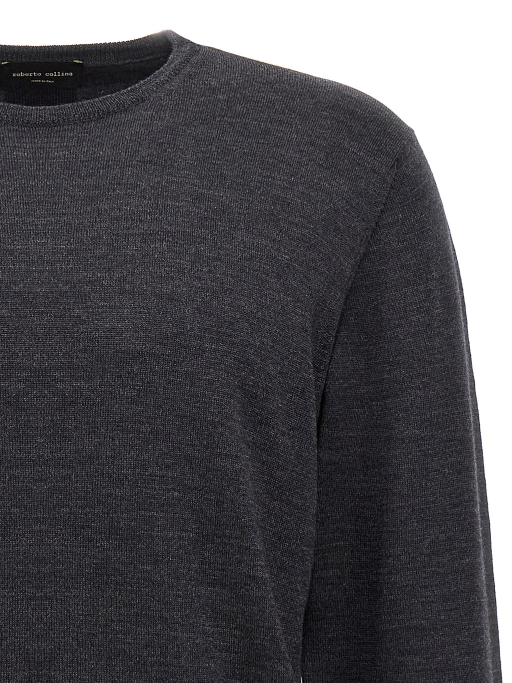 Gray Merino Wool Cardigan