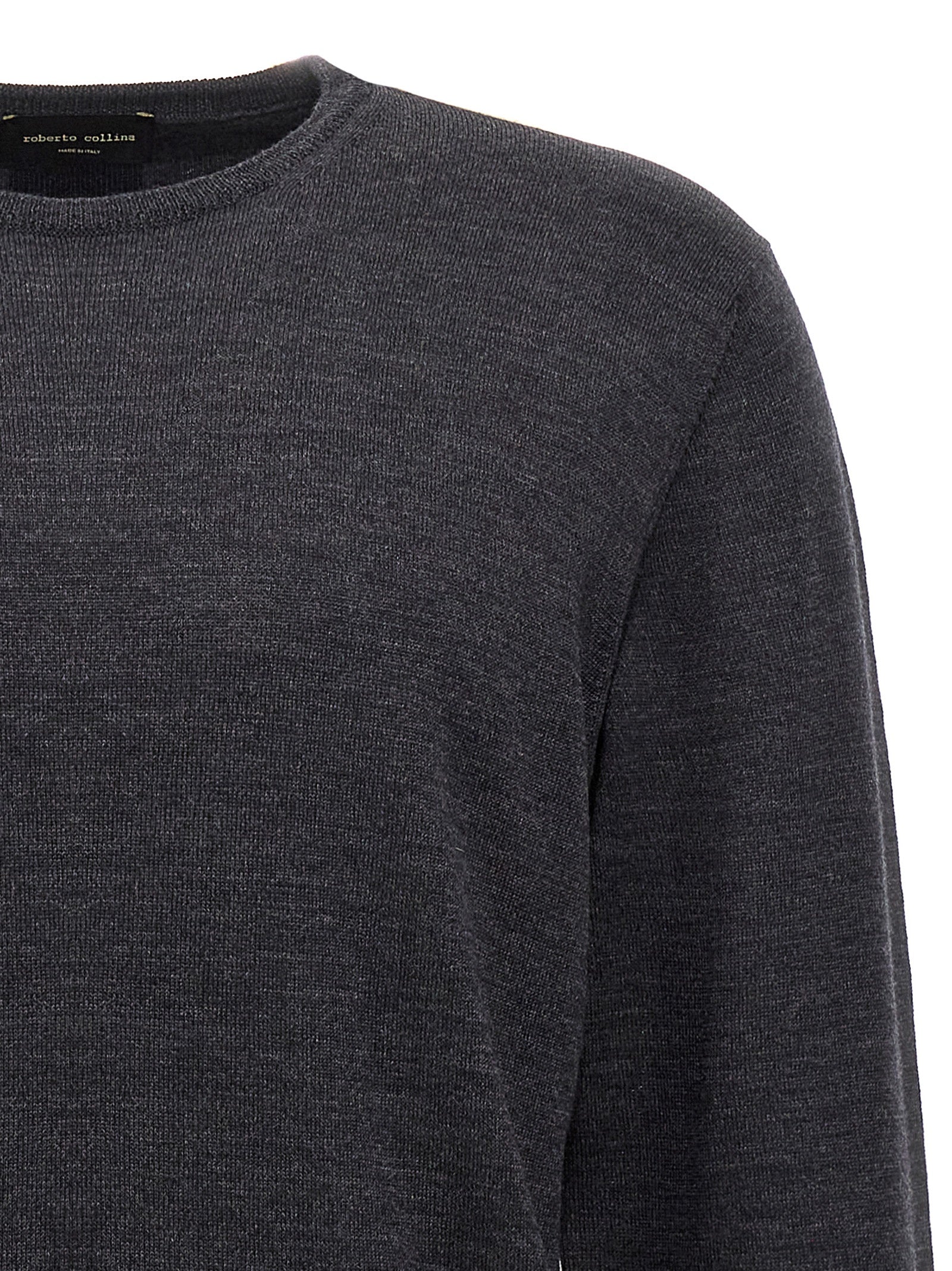 Gray Merino Wool Cardigan