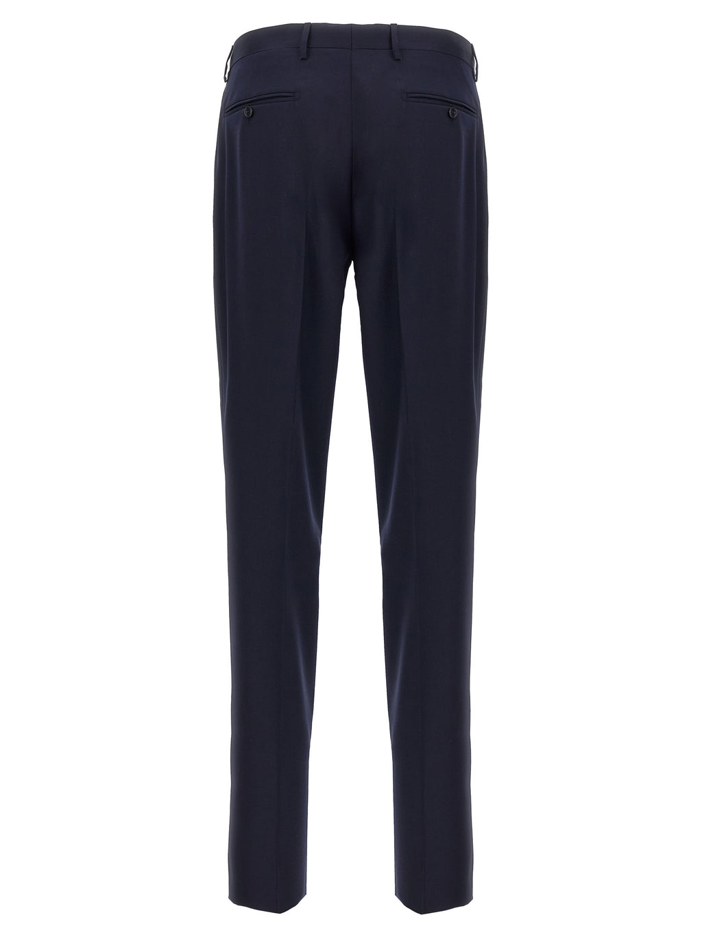 Blue Virgin Wool Two-Piece Suit