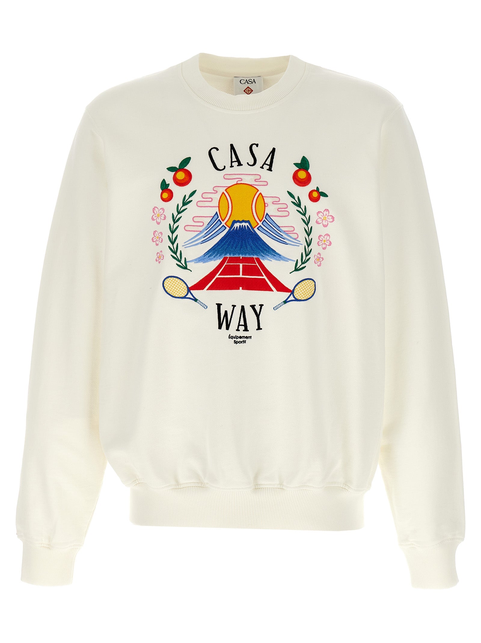White Cotton Sweatshirt