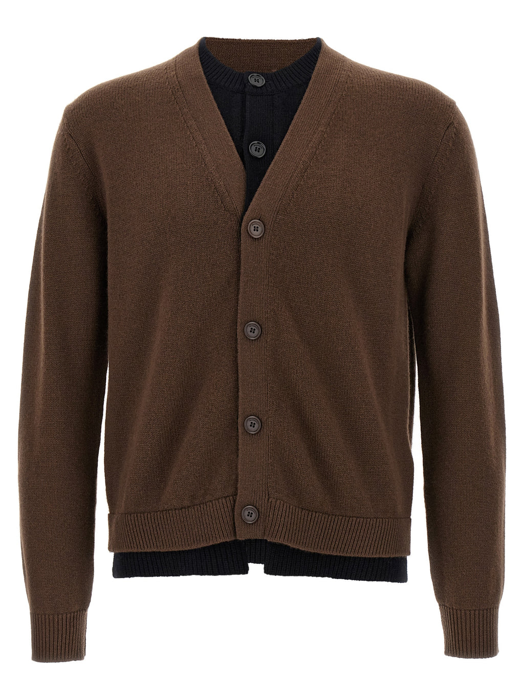 Brown Wool Cardigan