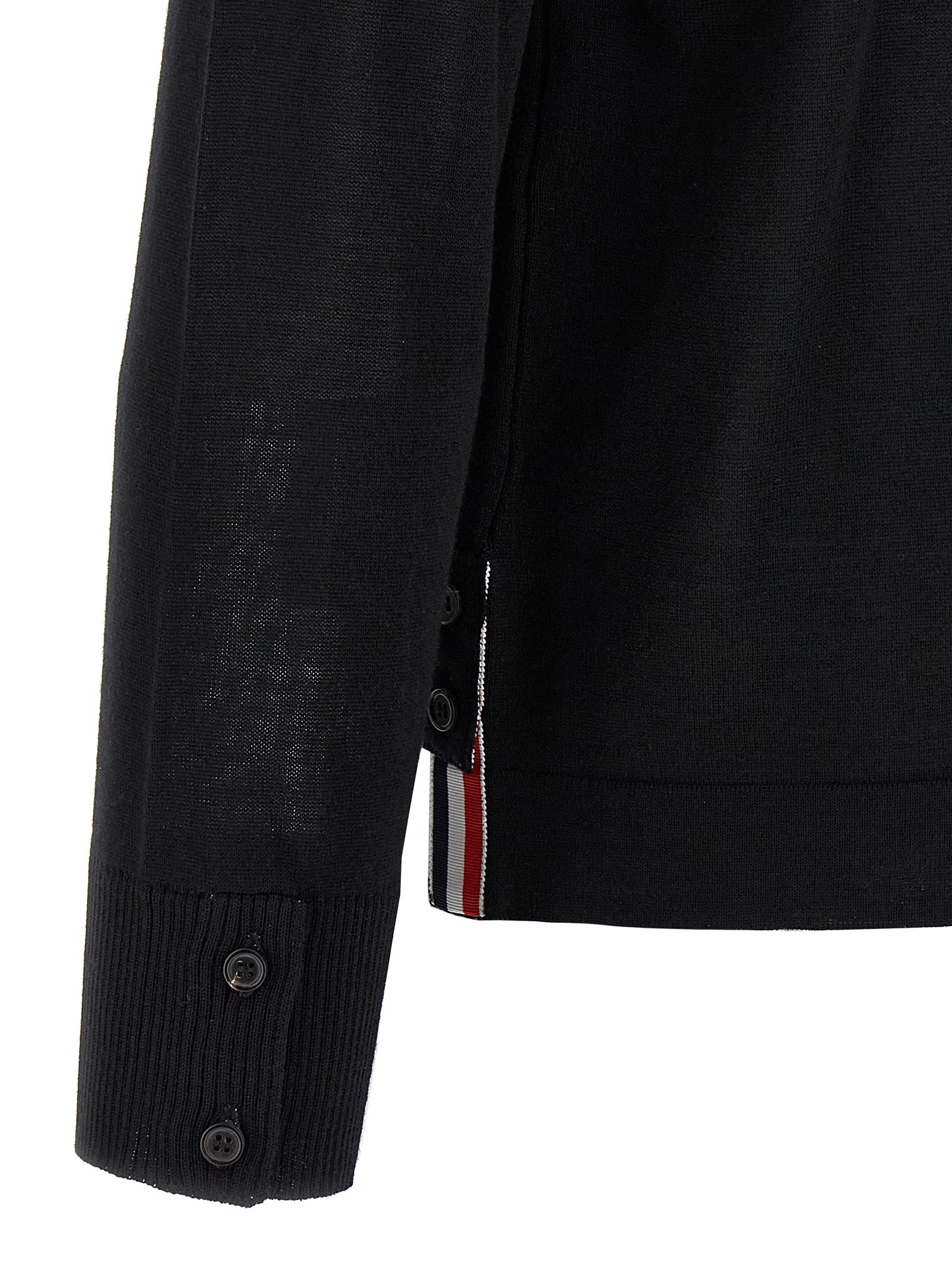 Black Virgin Wool Cardigan