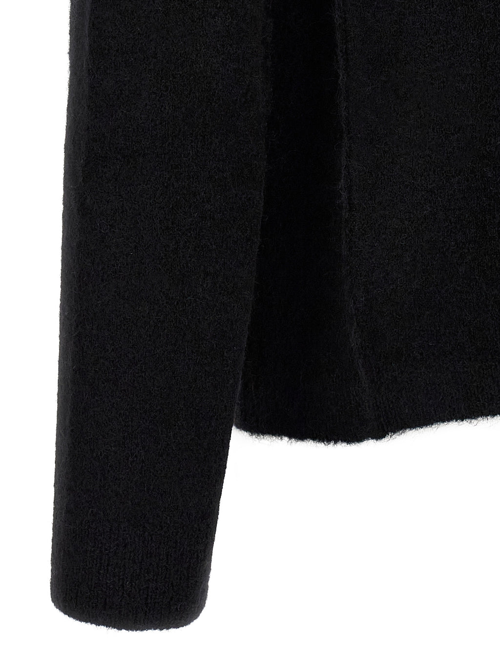 Black Wool Cardigan