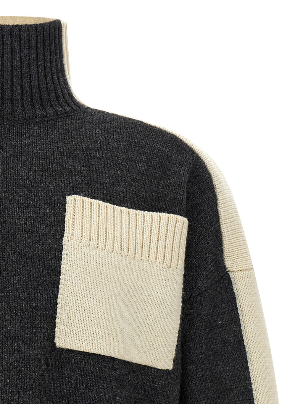 Gray Elastane Cardigan