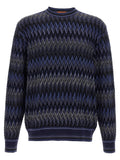 Blue Wool Cardigan