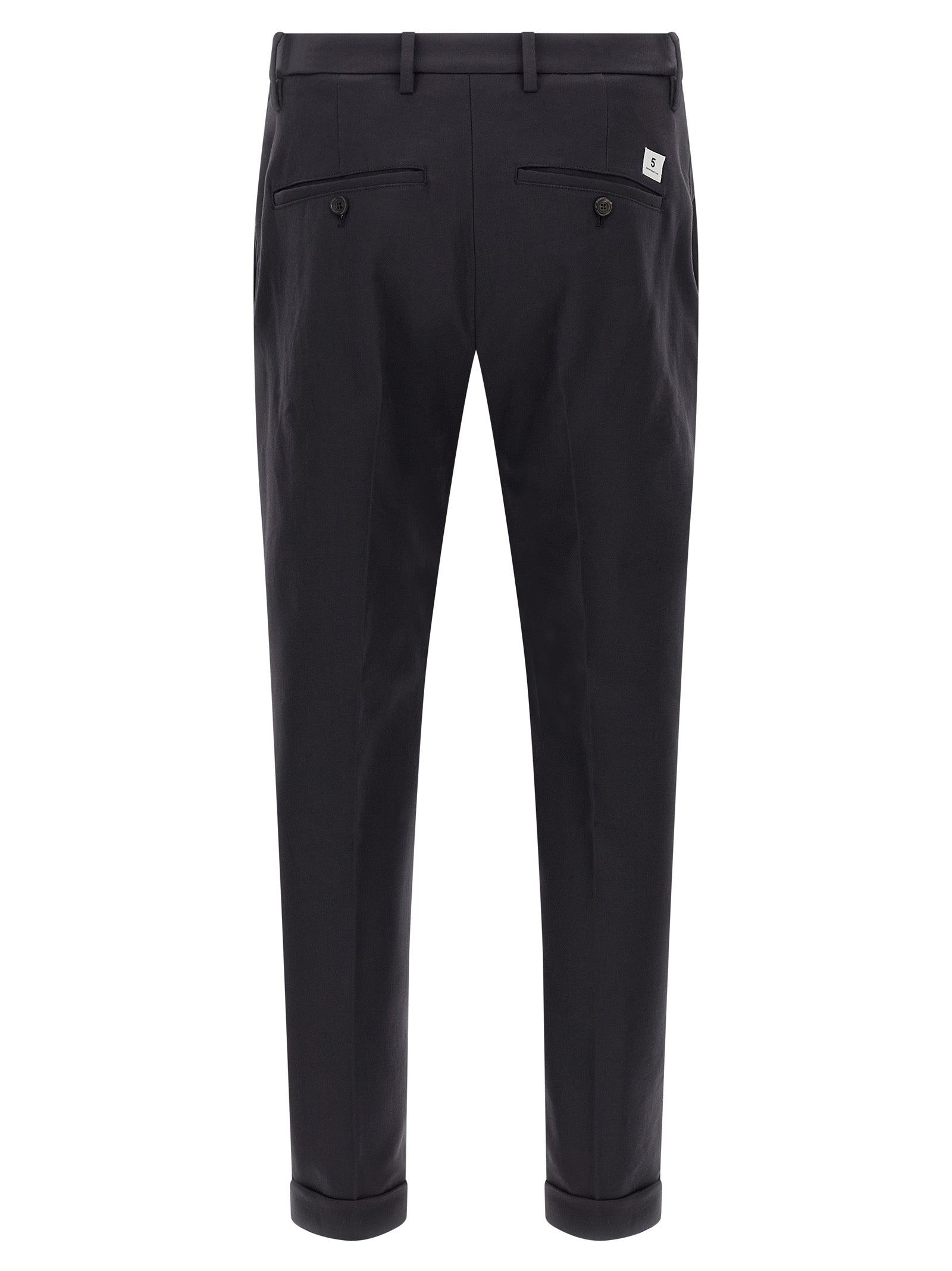 Blue Cotton Chino Pants