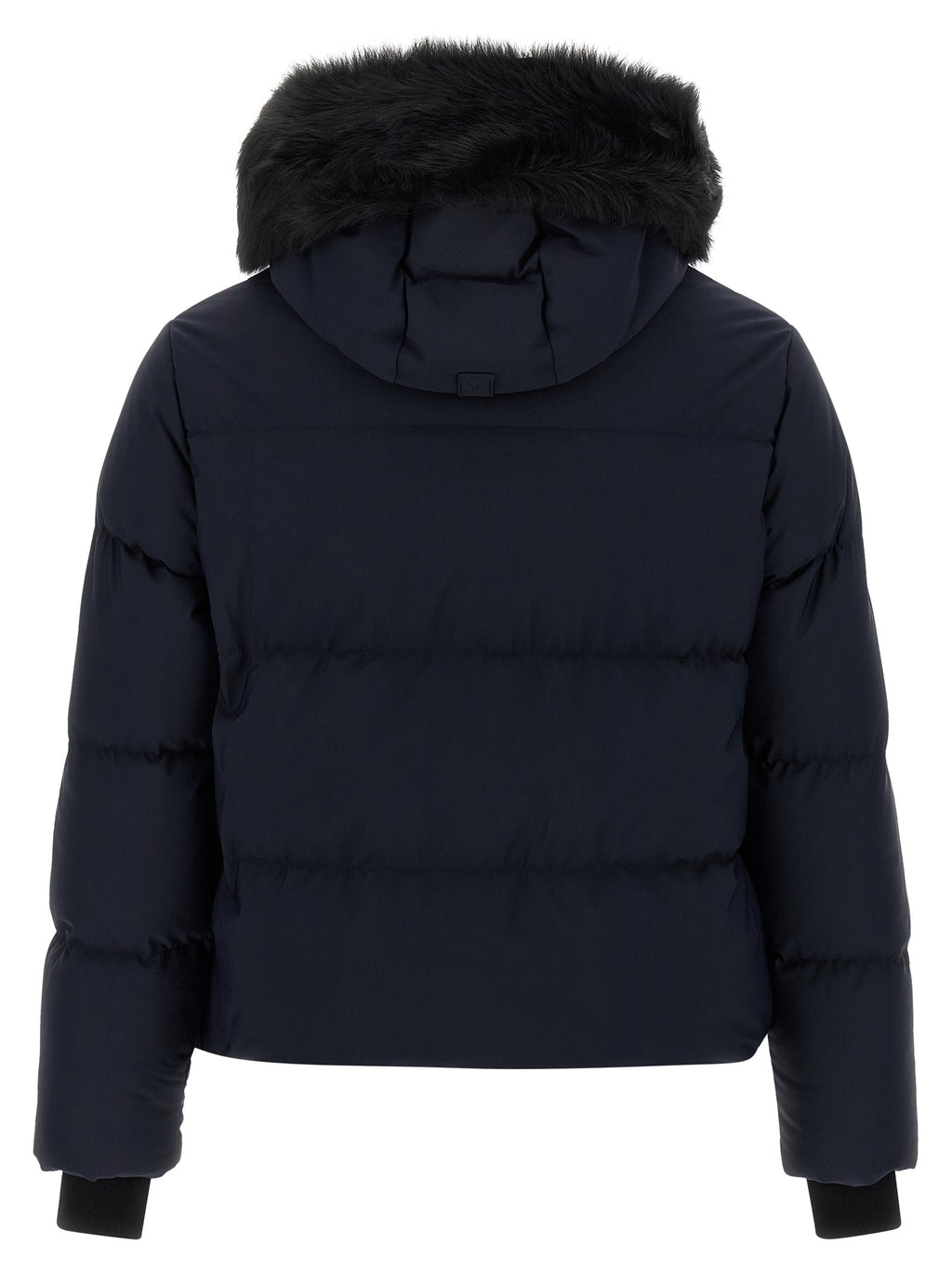 Blue Nylon Full-Length Jacket