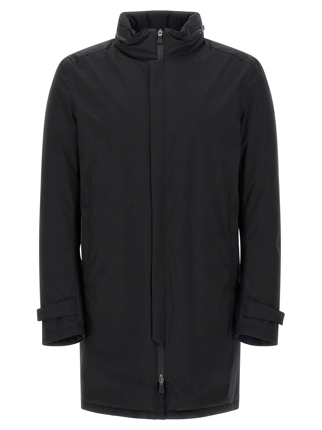 Black Polyester Parka