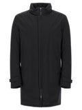 Black Polyester Parka