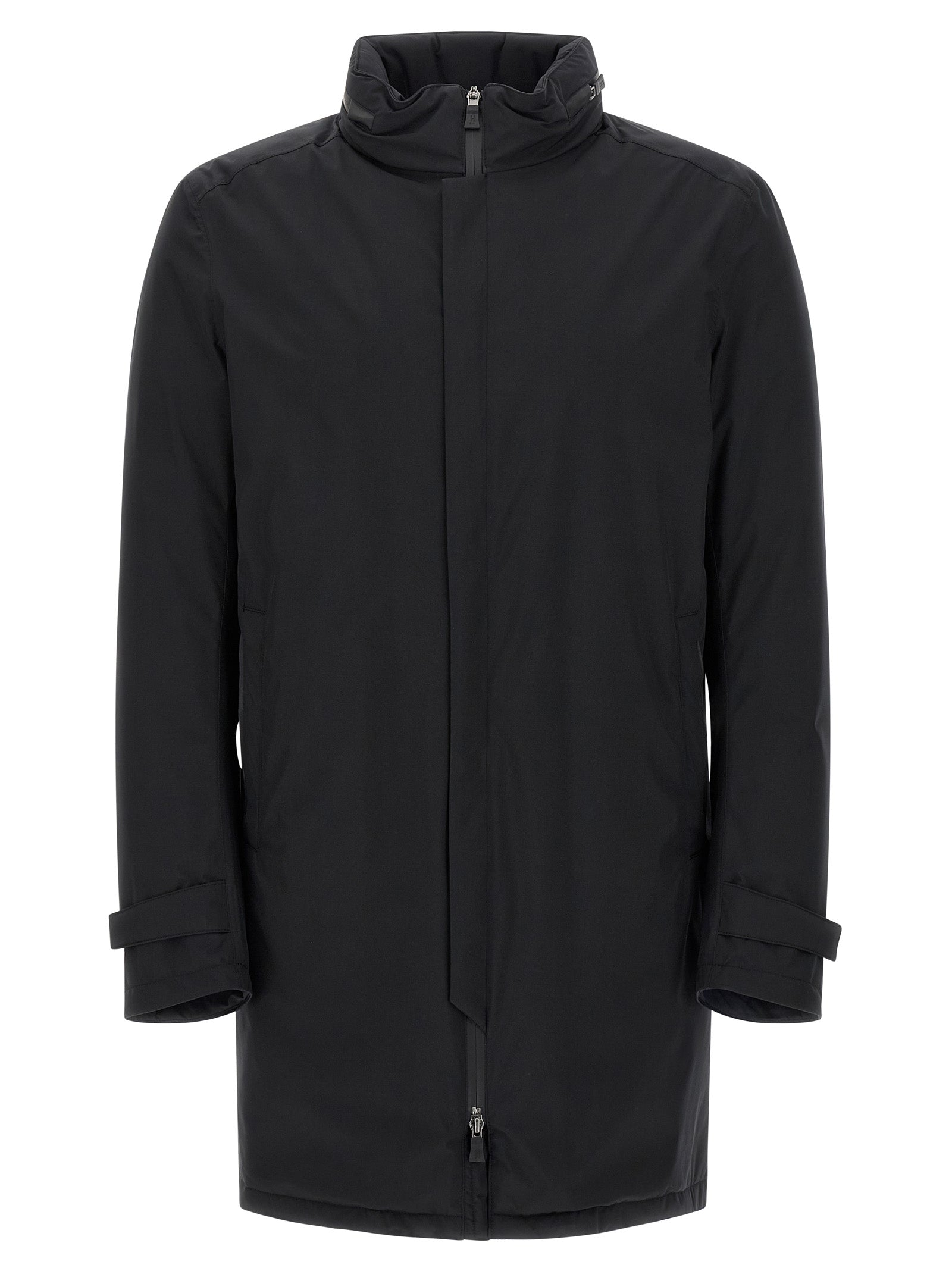 Black Polyester Parka