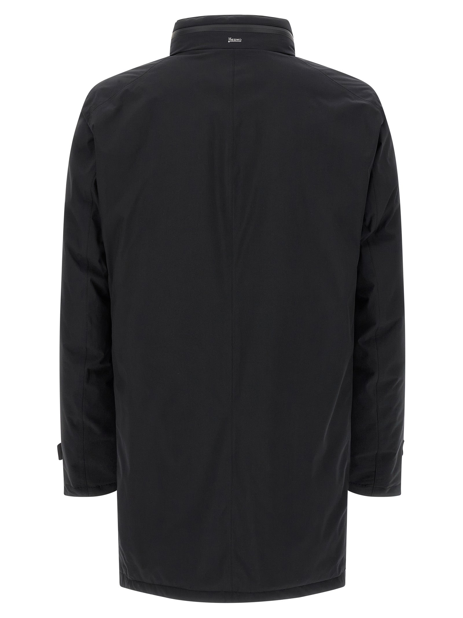 Black Polyester Parka