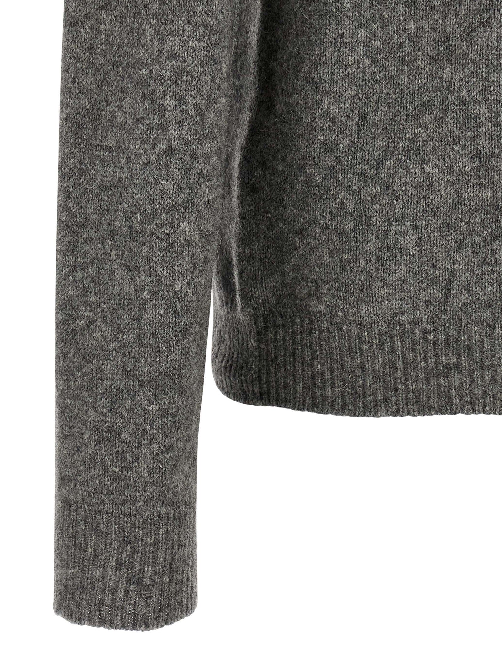 Gray Virgin Wool Cardigan