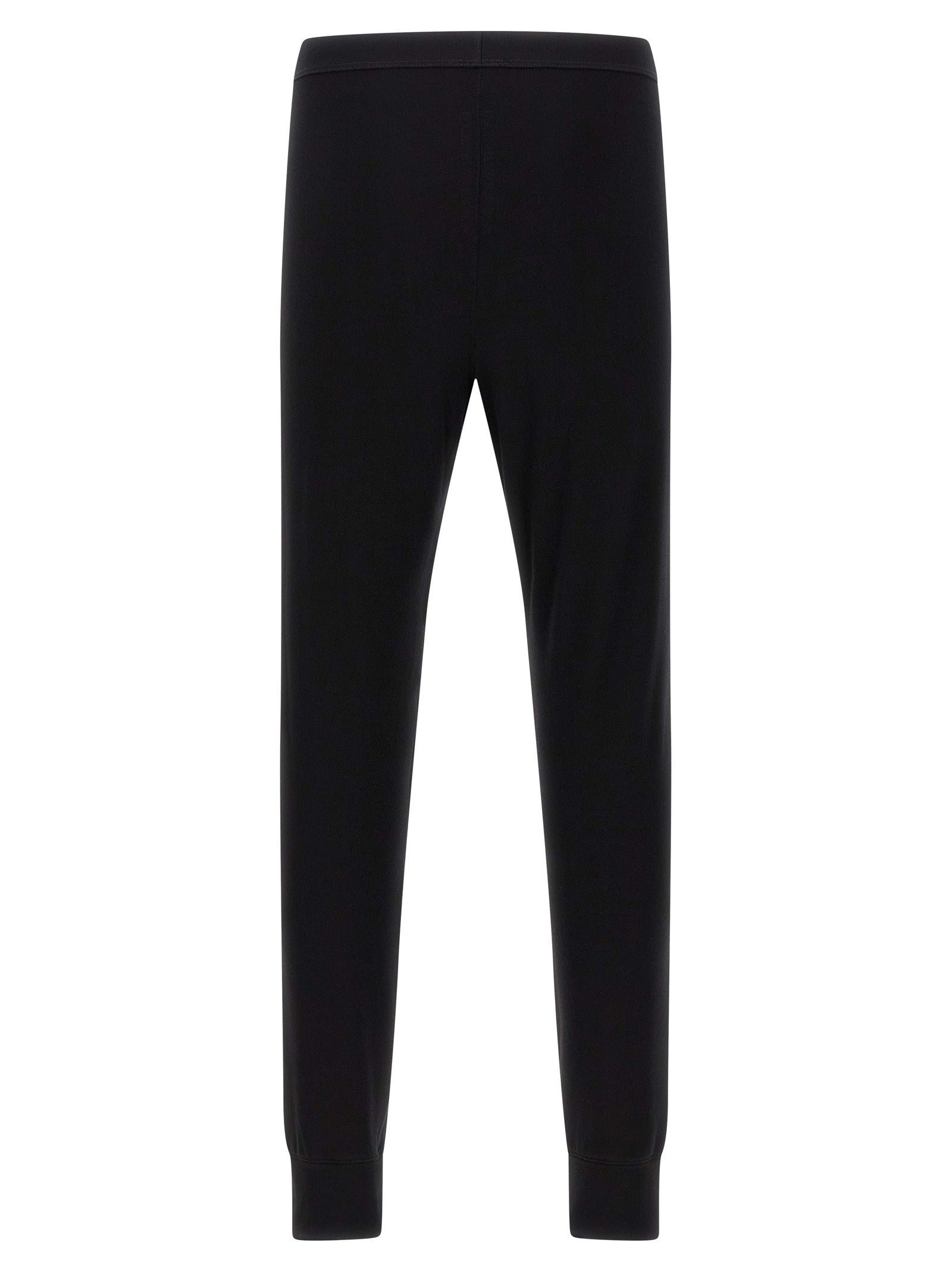 Black Wool Leggings