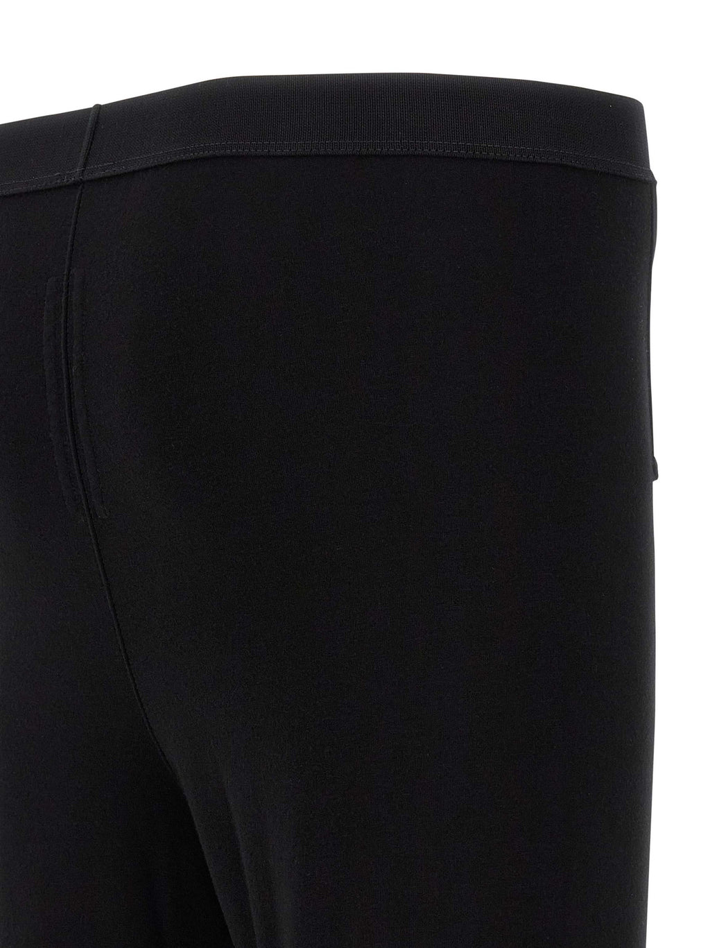 Black Wool Leggings