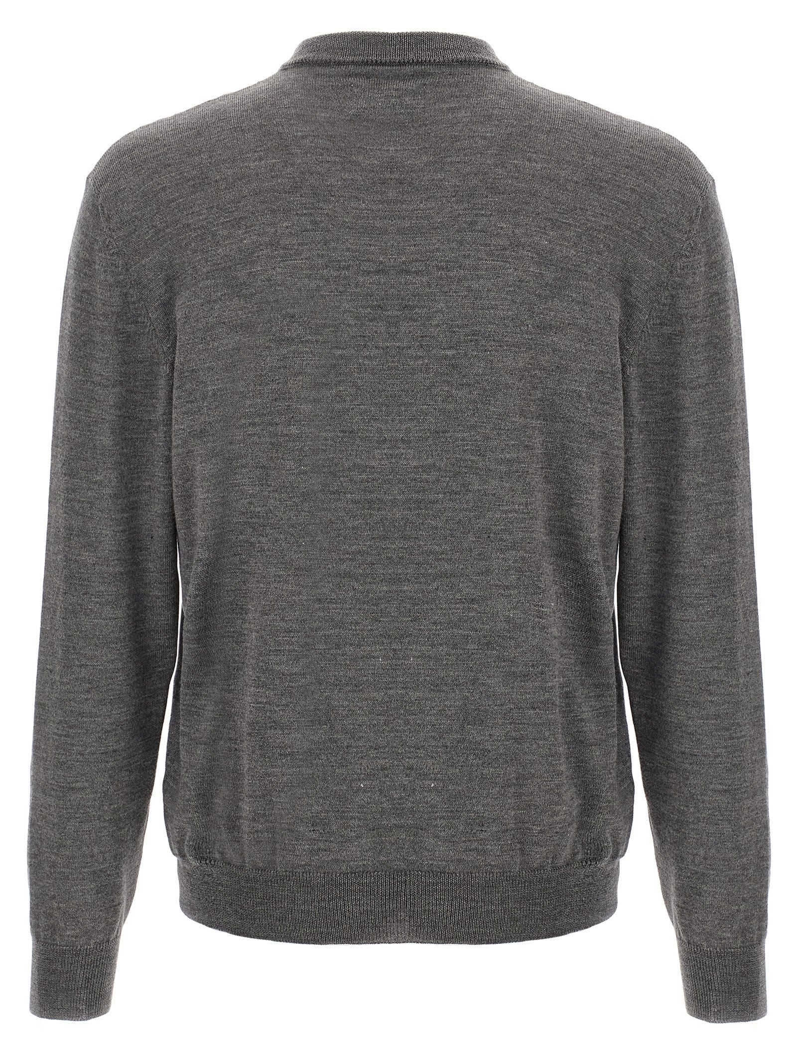 Gray Wool Cardigan