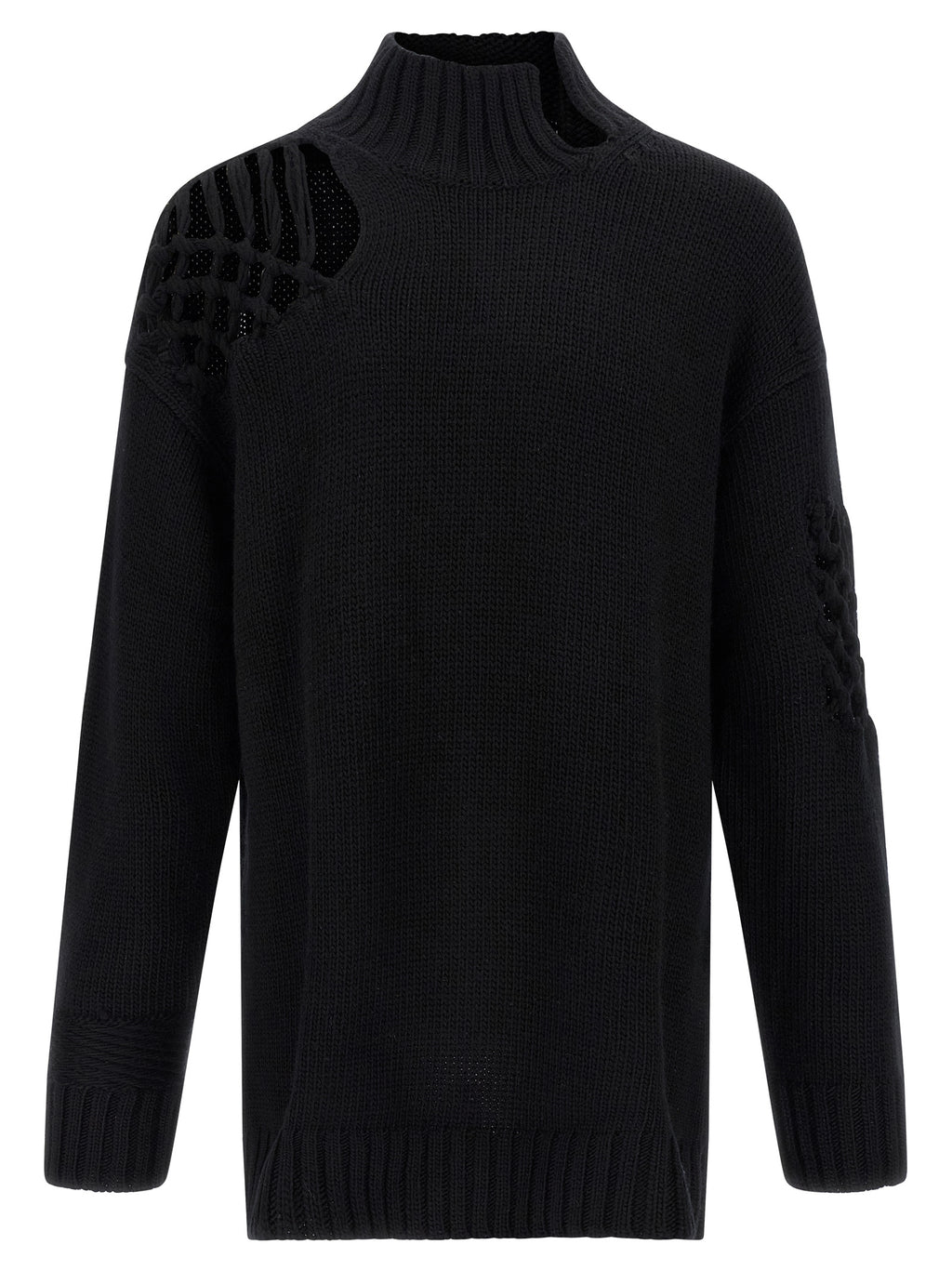 Black Wool Cardigan