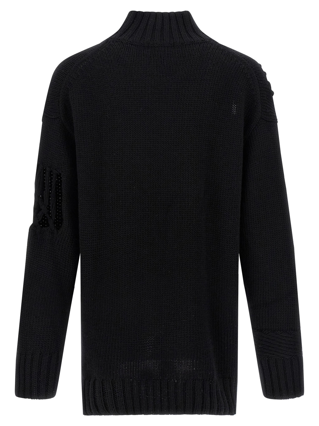 Black Wool Cardigan