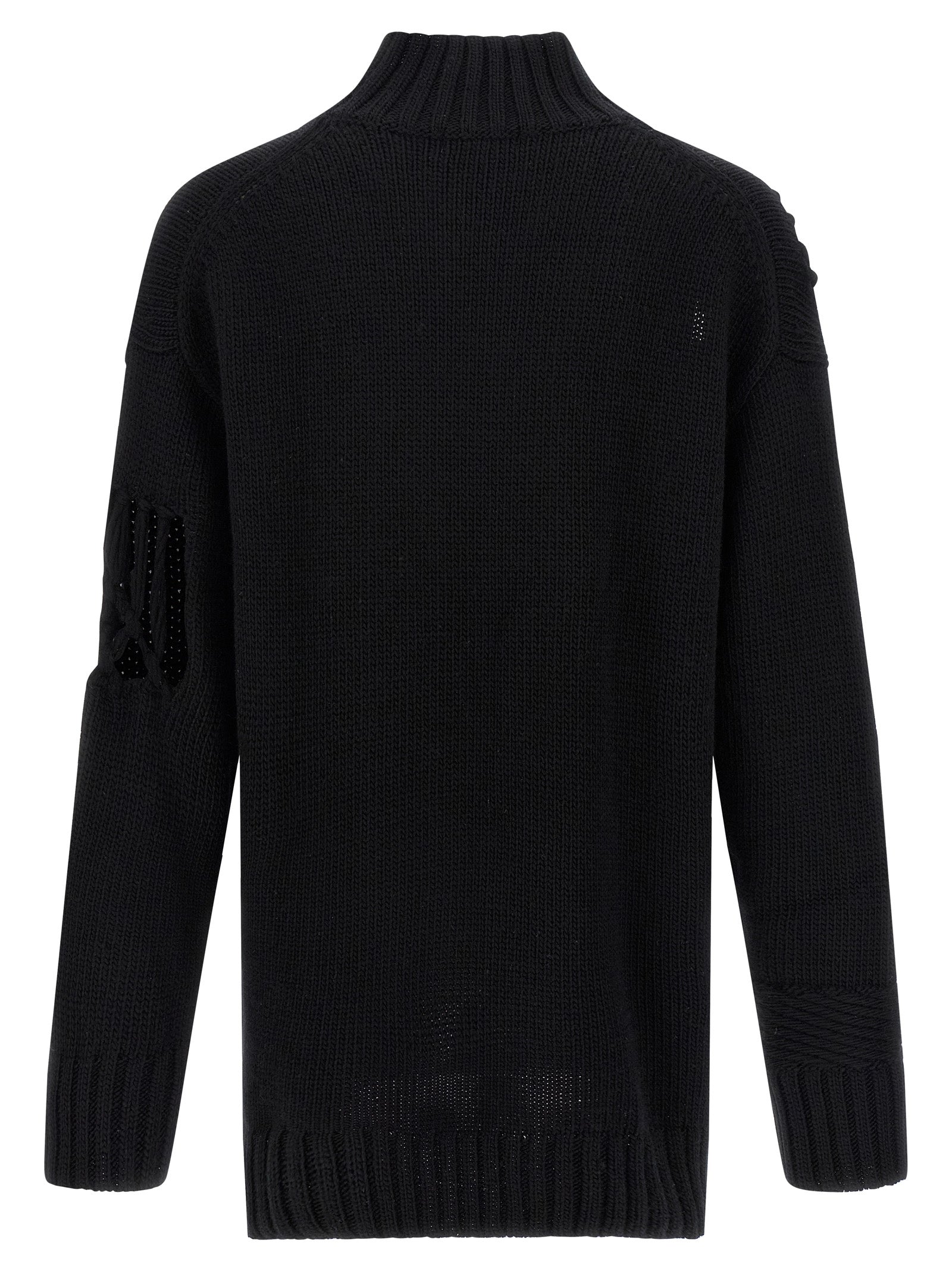 Black Wool Cardigan