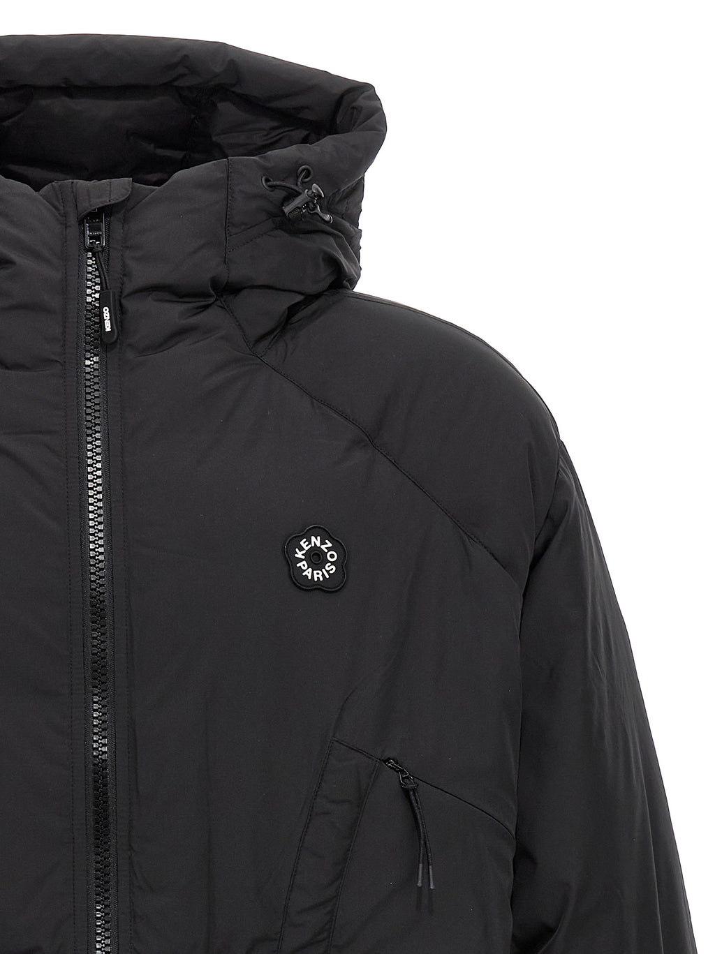 Black Polyester Shell Jacket