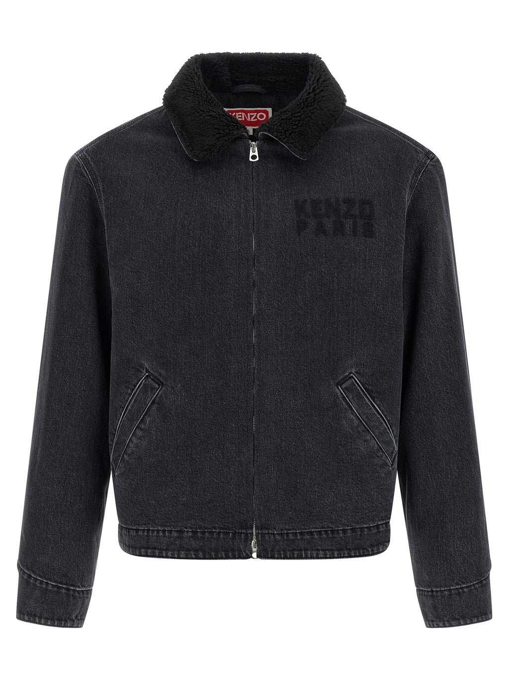 Black Cotton Denim Jacket