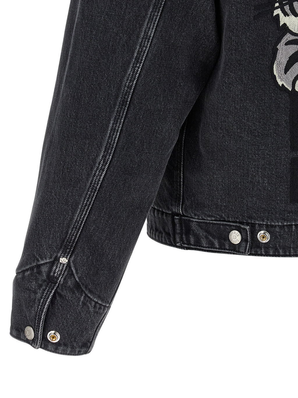 Black Cotton Denim Jacket