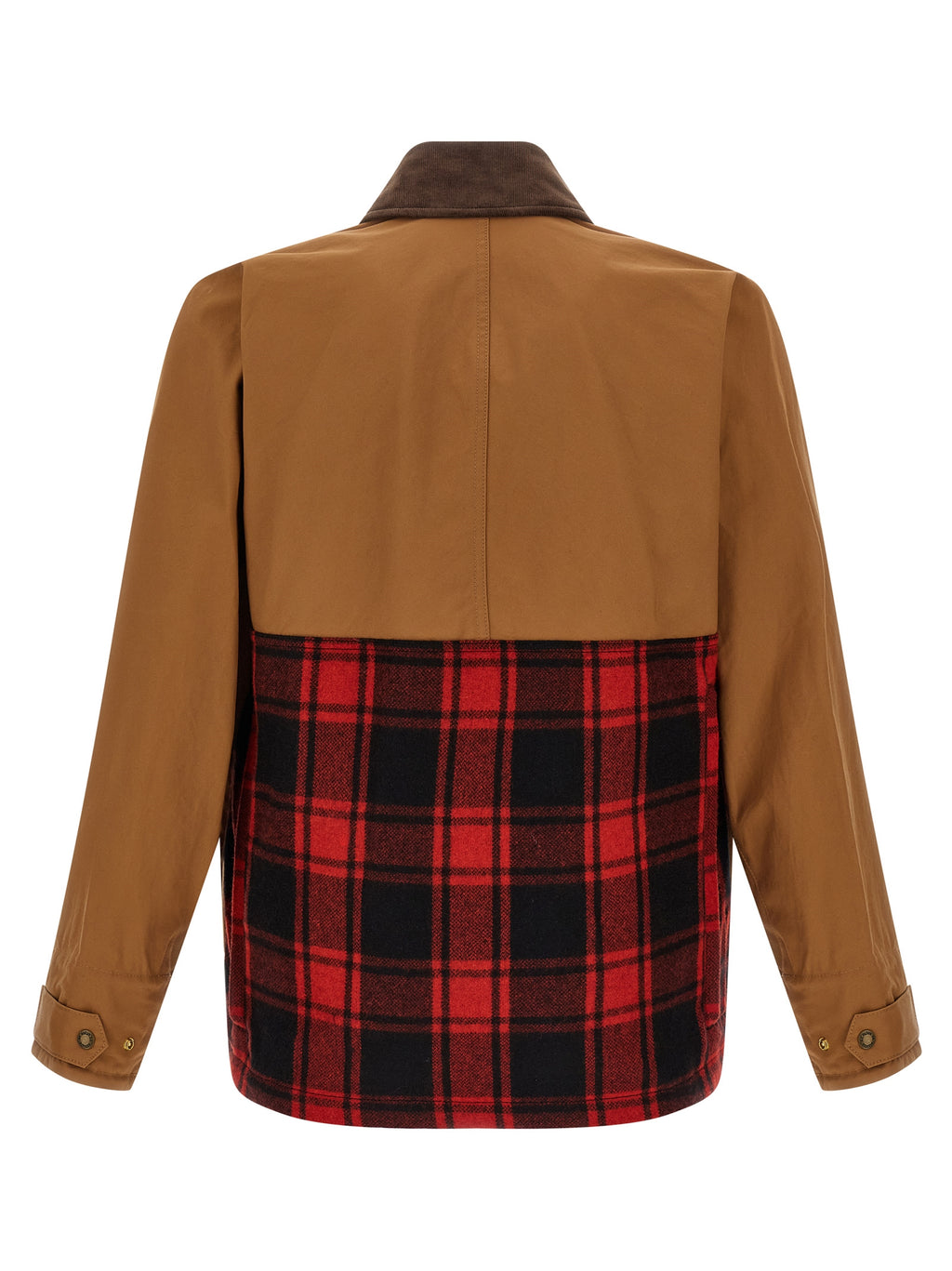 Brown Cotton Shell Jacket