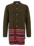 Bicolor Wool Cardigan