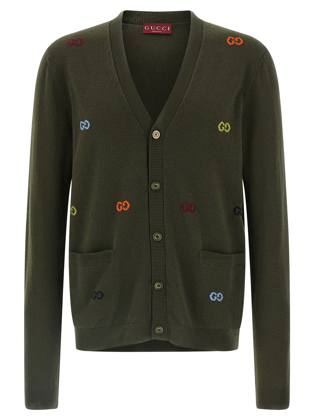 Bicolor Cashmere Cardigan