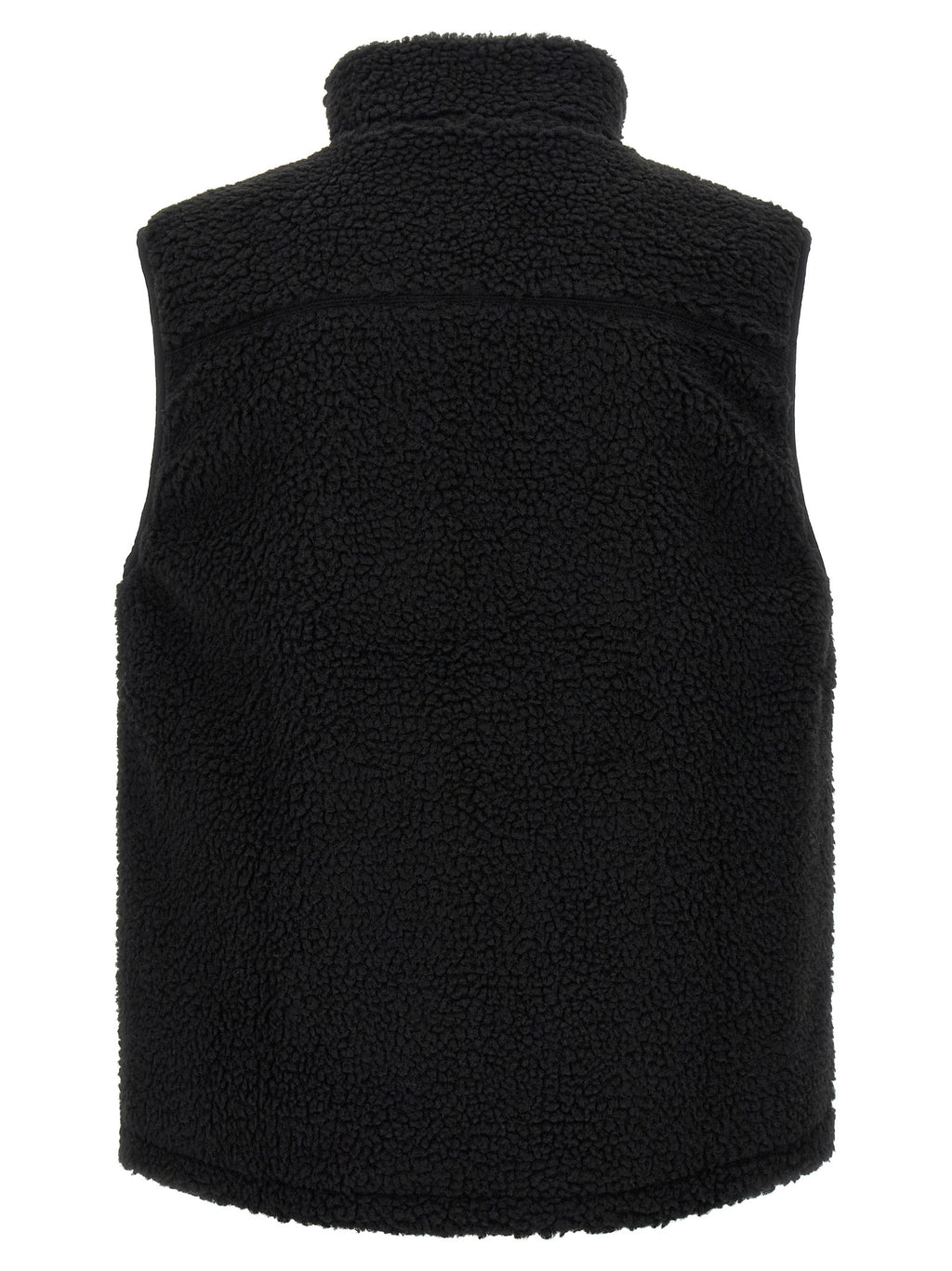 Black Polyester Sleeveless Jacket