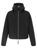 Black Polyester Shell Jacket
