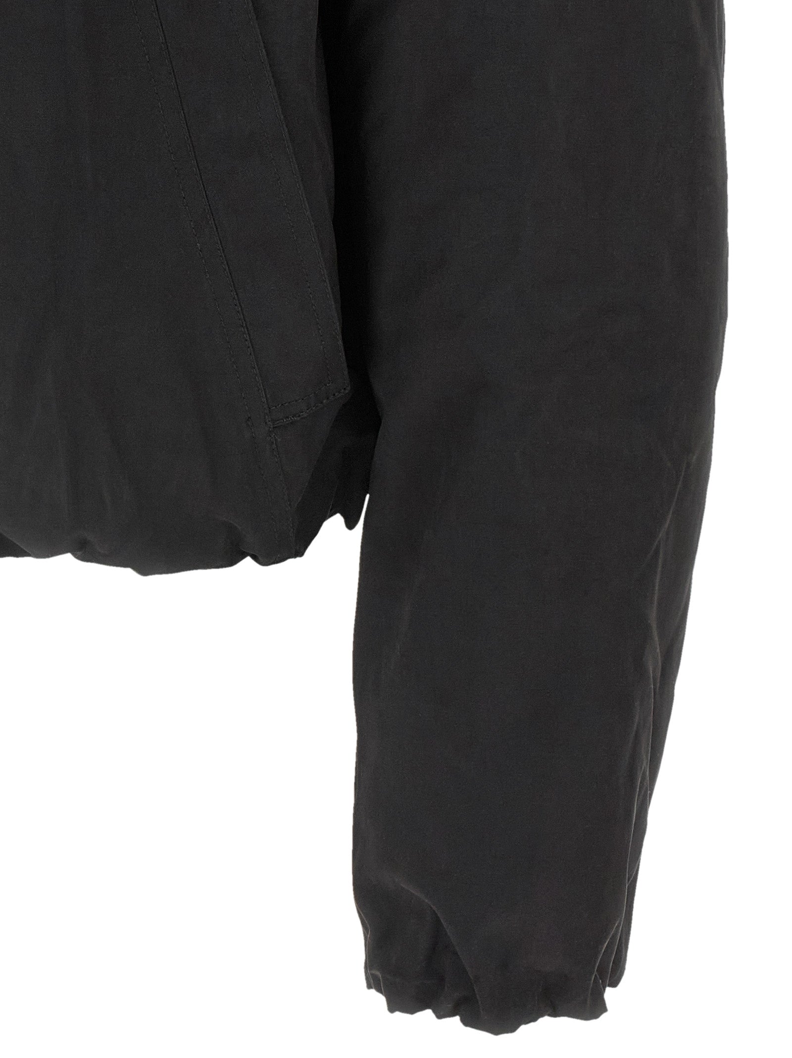 Black Polyester Shell Jacket
