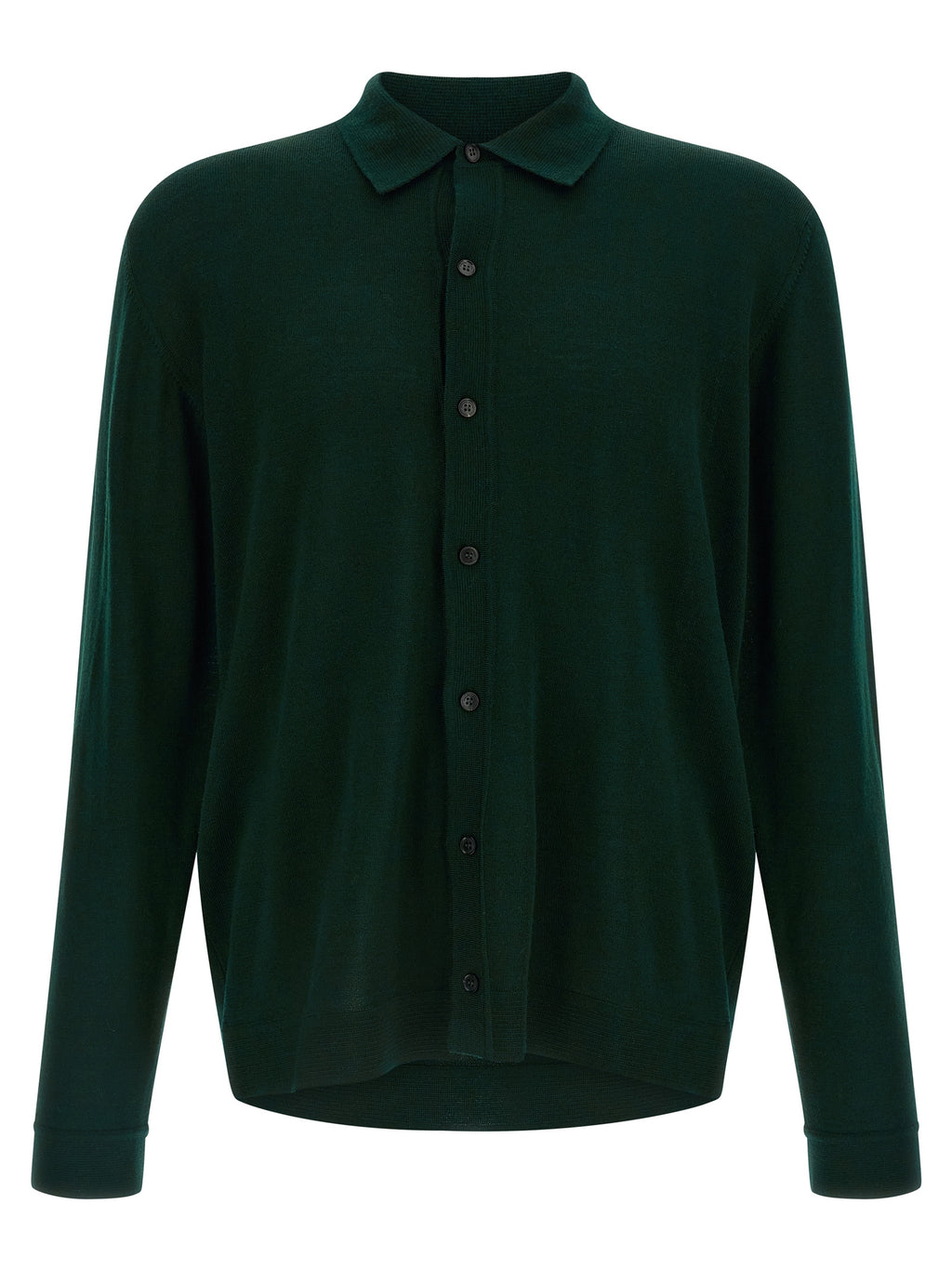 Bicolor Merino Wool Cardigan