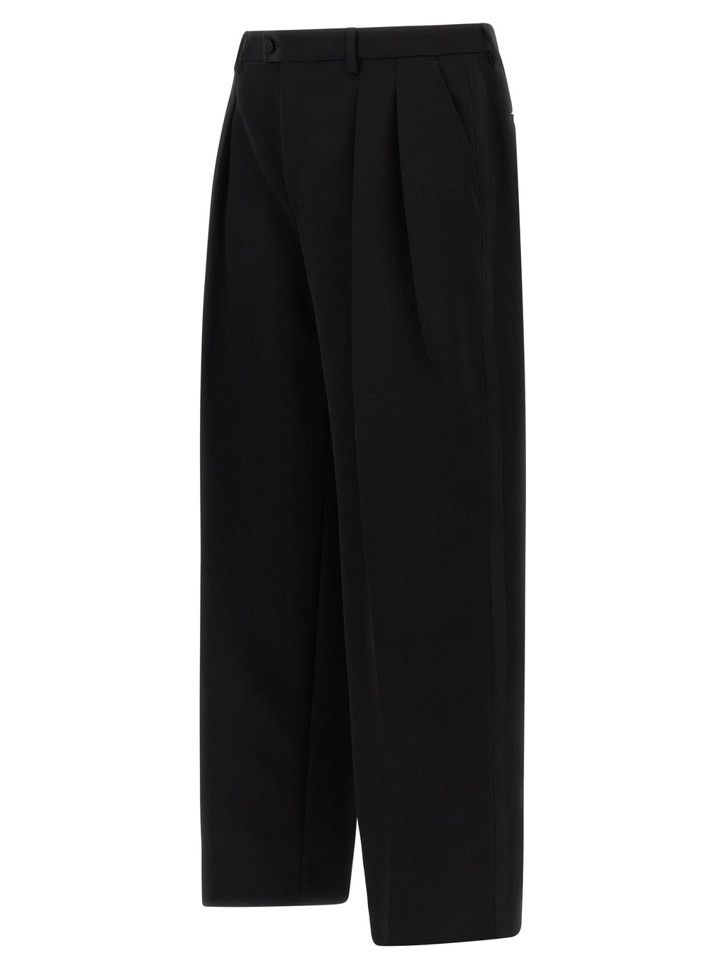 Black Virgin Wool Dress Pants