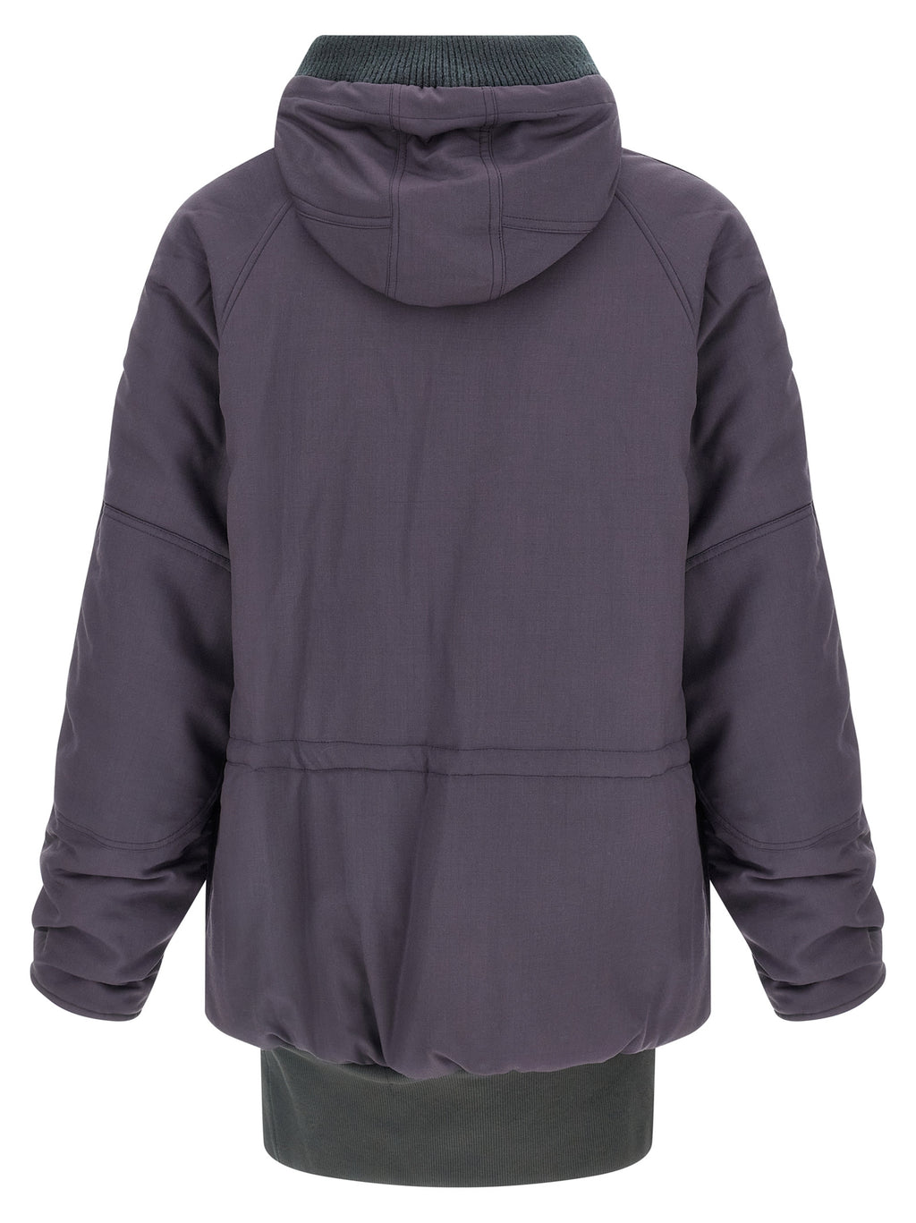 Purple Virgin Wool Parka